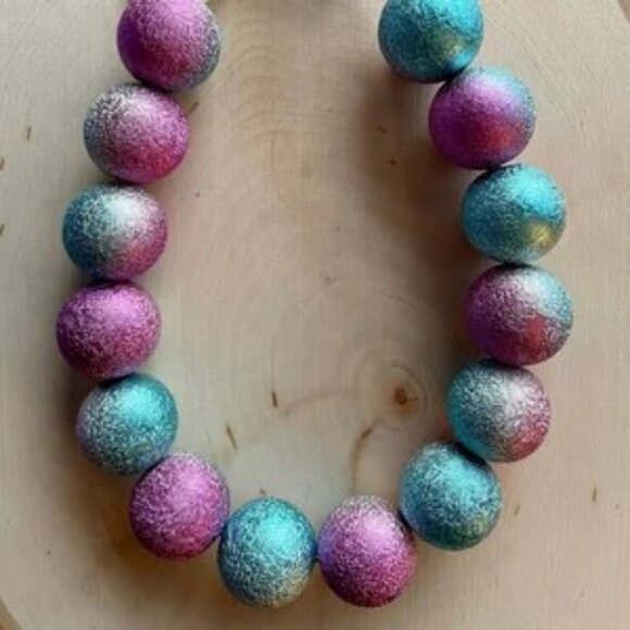 Aqua Ombre (10", 13", 15") - Pet Necklace - Pet Accessories - Picture 2 of 2